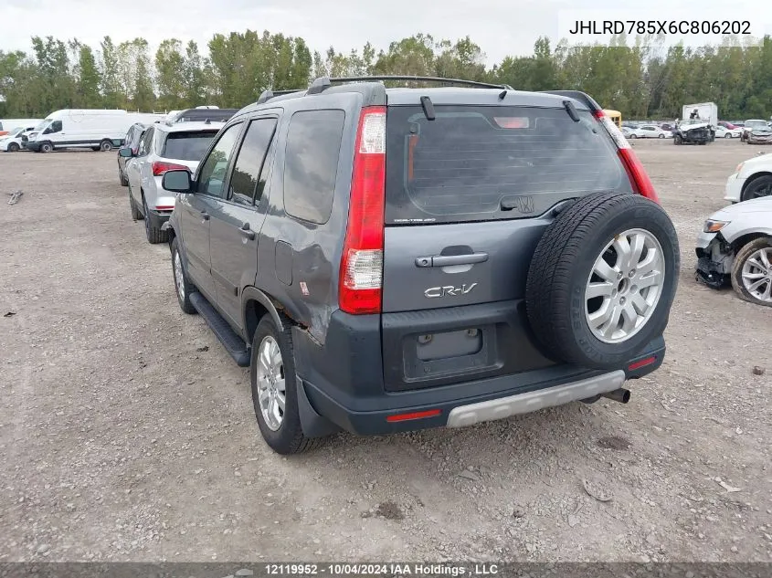 JHLRD785X6C806202 2006 Honda Cr-V