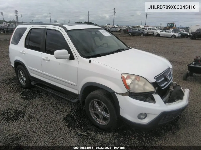 JHLRD789X6C045416 2006 Honda Cr-V Se