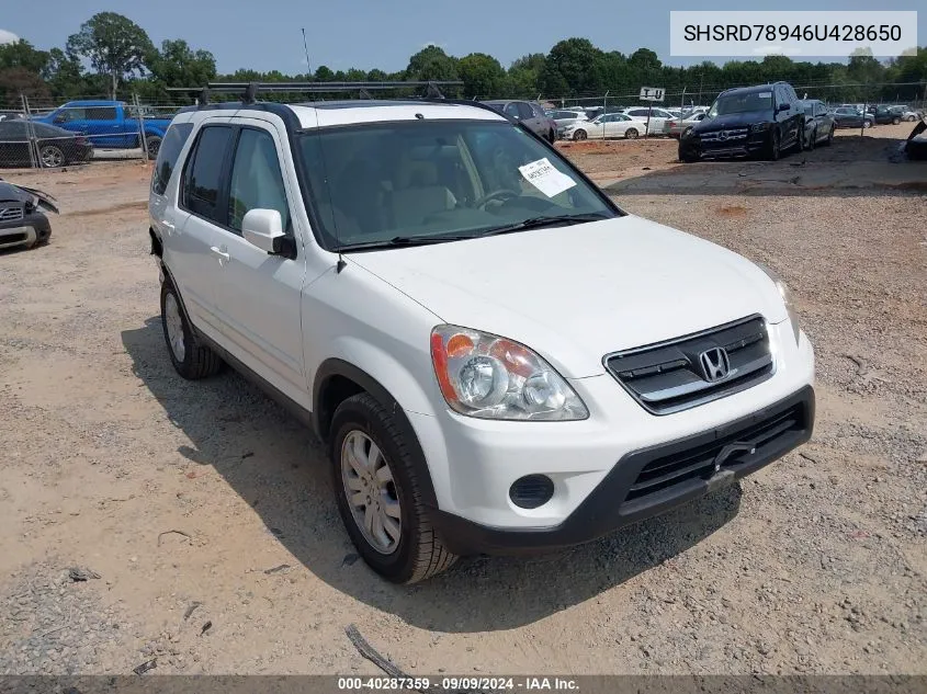 SHSRD78946U428650 2006 Honda Cr-V Se