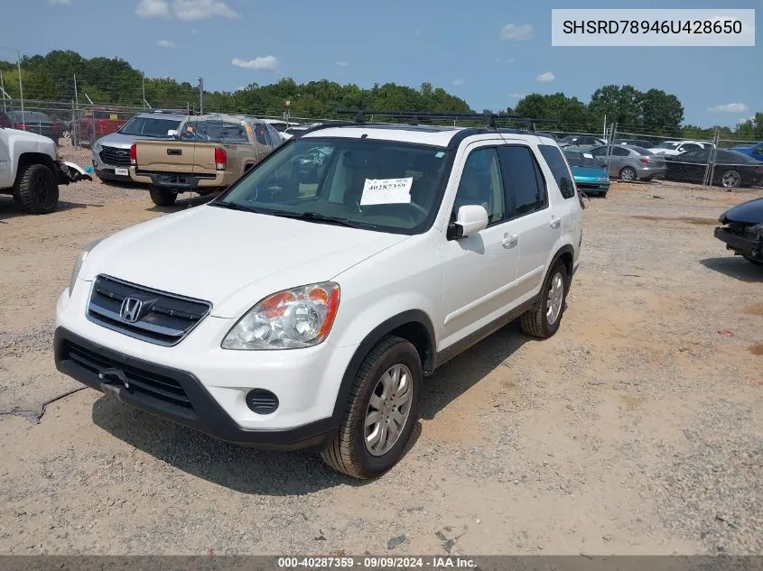 SHSRD78946U428650 2006 Honda Cr-V Se