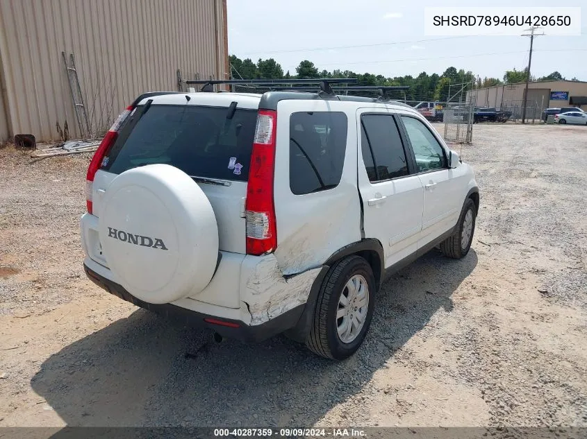 SHSRD78946U428650 2006 Honda Cr-V Se