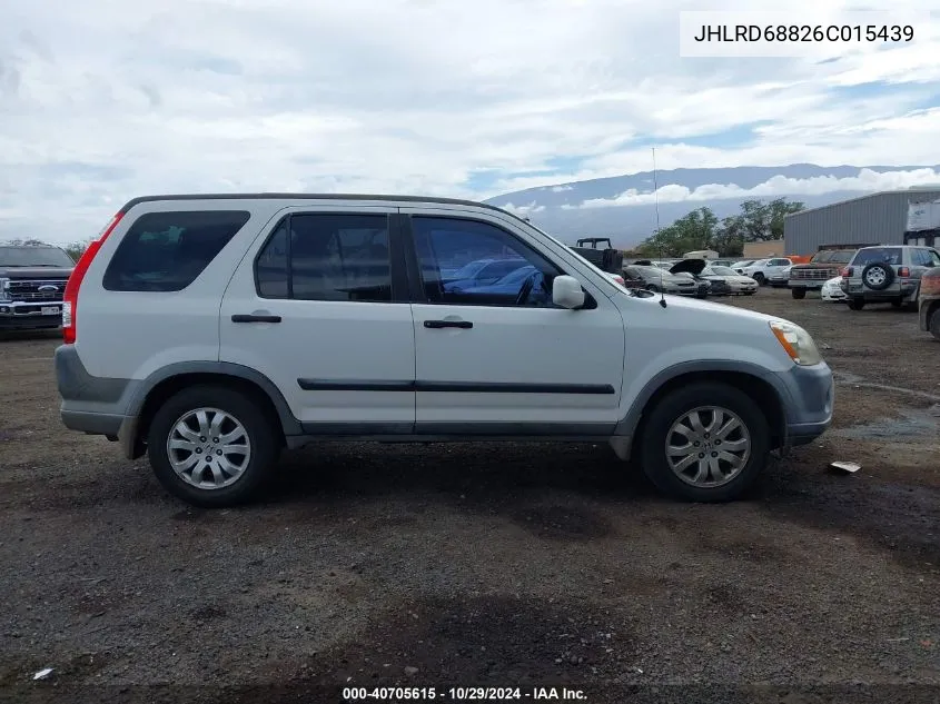 2006 Honda Cr-V Ex VIN: JHLRD68826C015439 Lot: 40705615