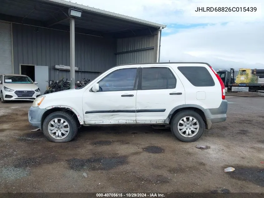 2006 Honda Cr-V Ex VIN: JHLRD68826C015439 Lot: 40705615