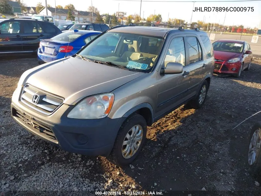 2006 Honda Cr-V Ex VIN: JHLRD78896C000975 Lot: 40722618