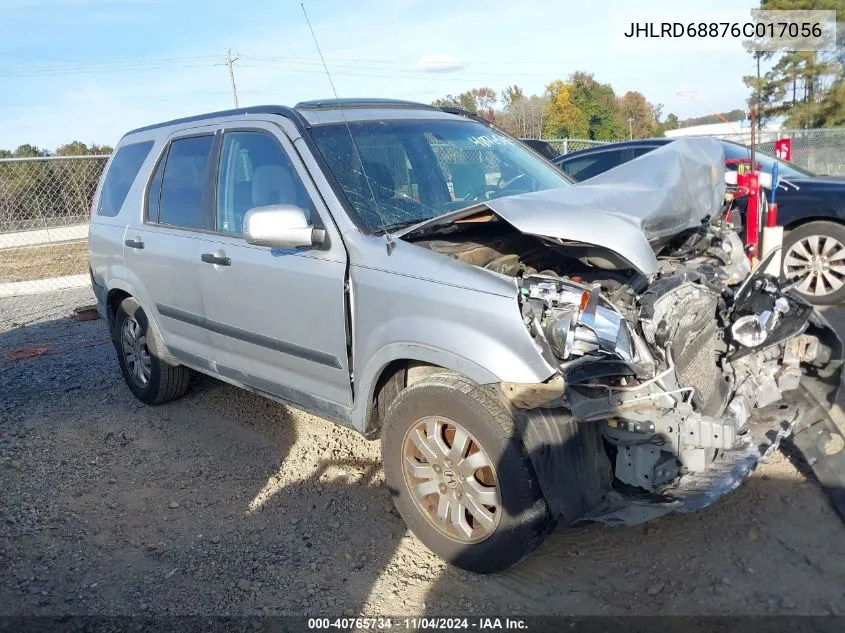 2006 Honda Cr-V Ex VIN: JHLRD68876C017056 Lot: 40765734