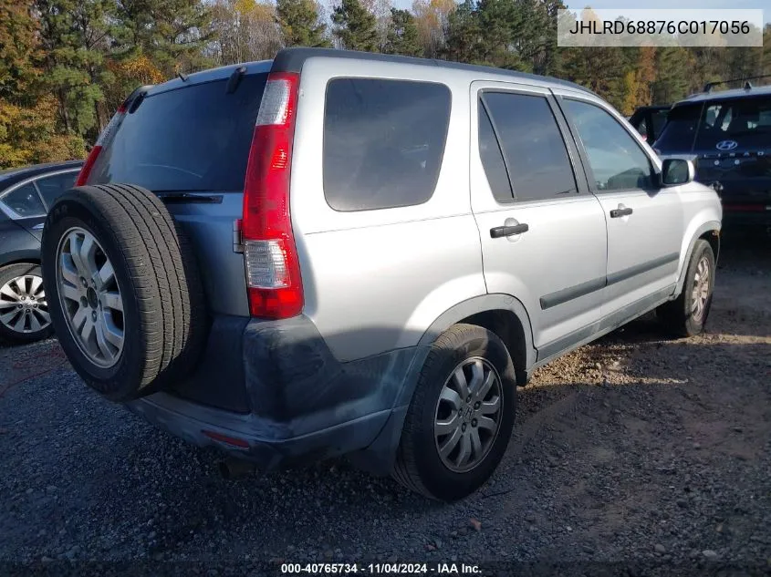 2006 Honda Cr-V Ex VIN: JHLRD68876C017056 Lot: 40765734