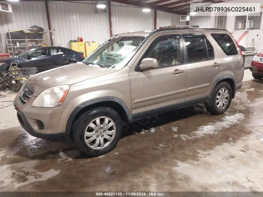 JHLRD78936C025461 2006 Honda Cr-V Se