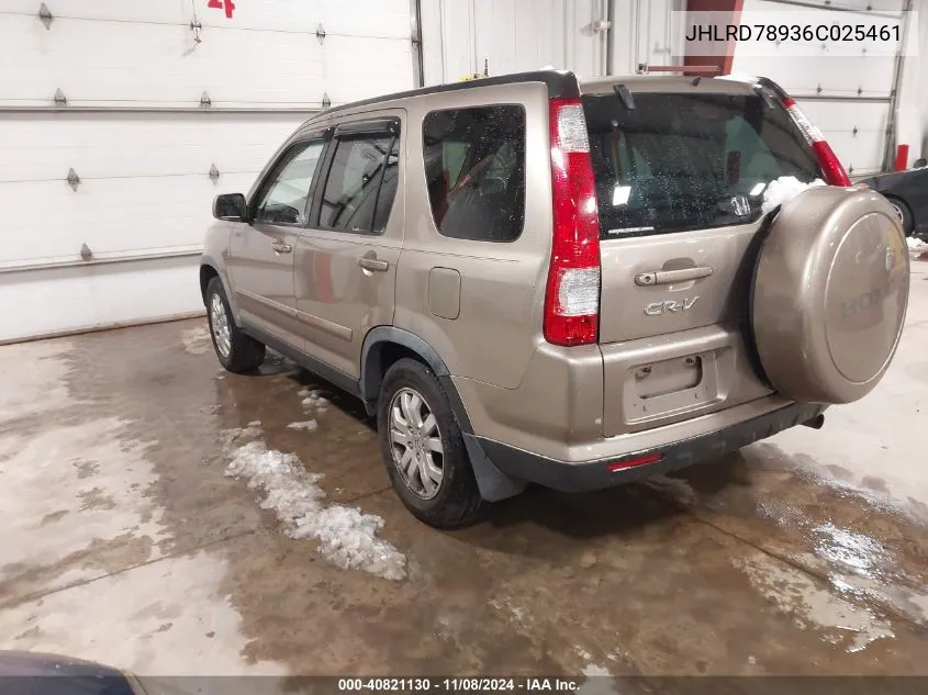 JHLRD78936C025461 2006 Honda Cr-V Se