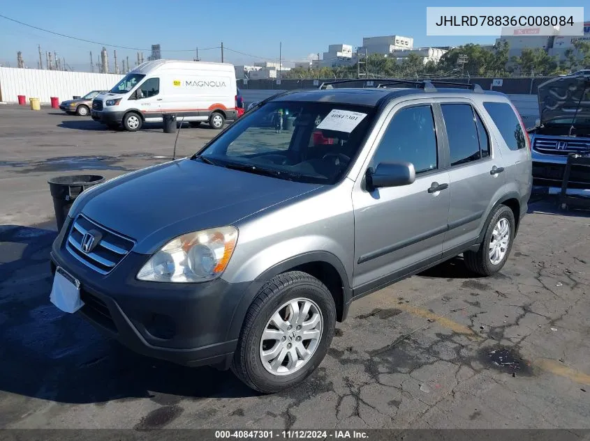 2006 Honda Cr-V Ex VIN: JHLRD78836C008084 Lot: 40847301