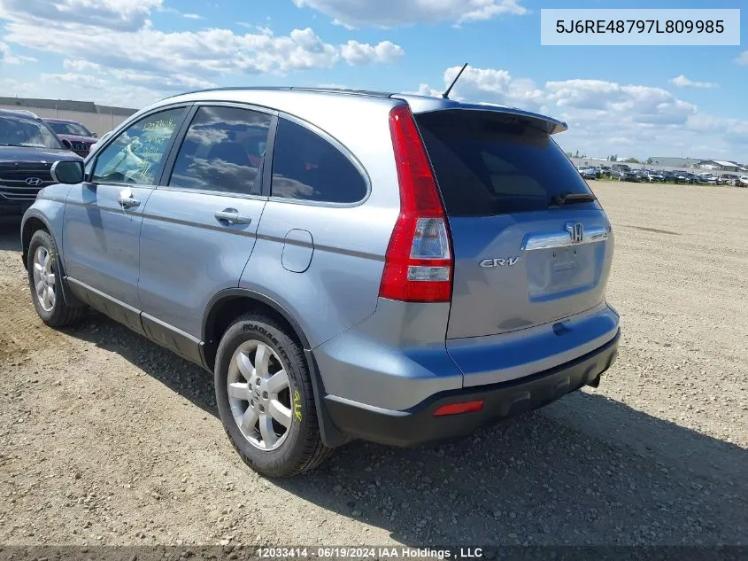 2007 Honda Cr-V VIN: 5J6RE48797L809985 Lot: 12033414