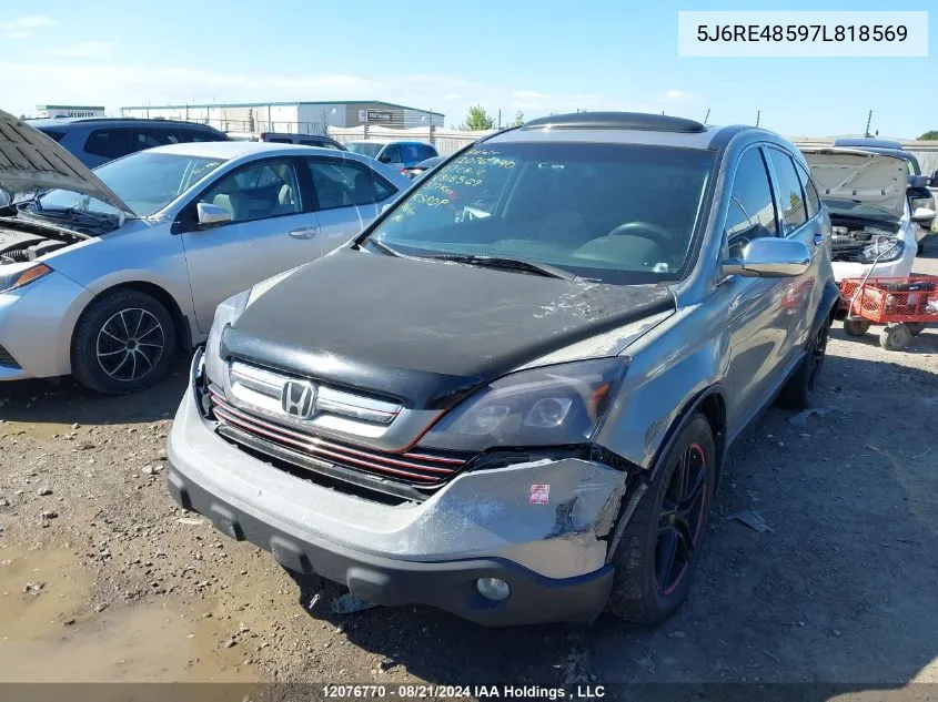 2007 Honda Cr-V VIN: 5J6RE48597L818569 Lot: 12076770