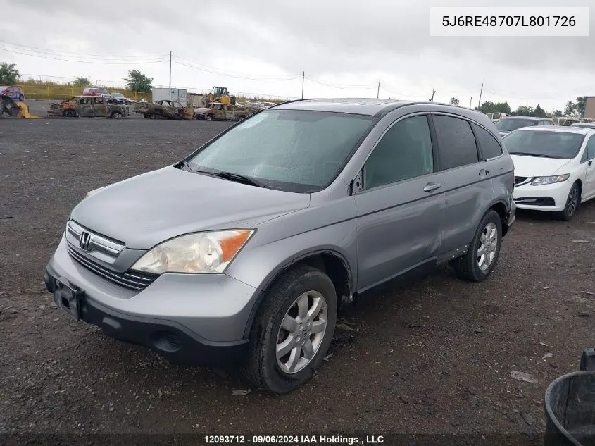 5J6RE48707L801726 2007 Honda Cr-V