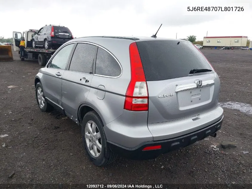 5J6RE48707L801726 2007 Honda Cr-V