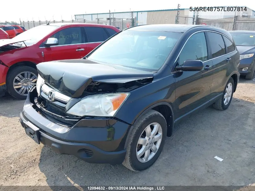 2007 Honda Cr-V VIN: 5J6RE48757L807814 Lot: 12094632