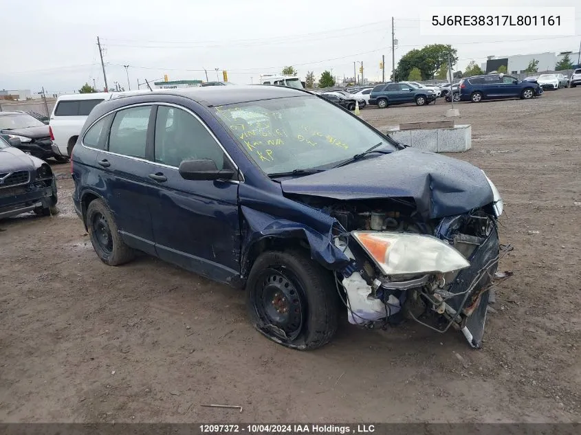 2007 Honda Cr-V VIN: 5J6RE38317L801161 Lot: 12097372