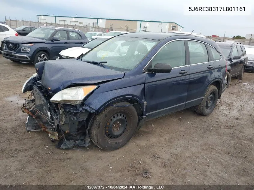 2007 Honda Cr-V VIN: 5J6RE38317L801161 Lot: 12097372