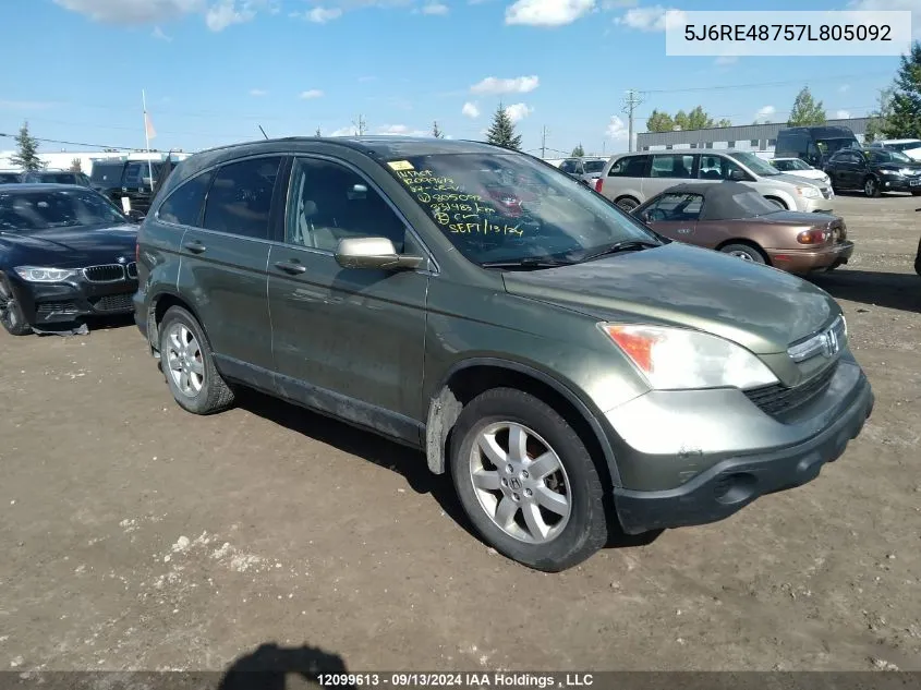 2007 Honda Cr-V VIN: 5J6RE48757L805092 Lot: 12099613