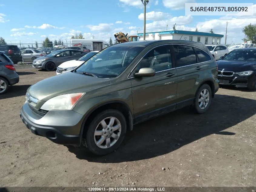 2007 Honda Cr-V VIN: 5J6RE48757L805092 Lot: 12099613