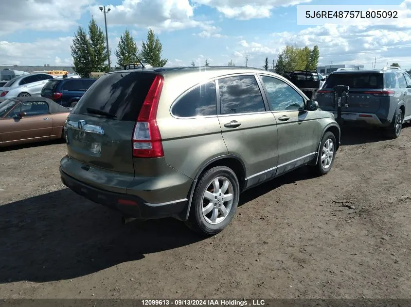 2007 Honda Cr-V VIN: 5J6RE48757L805092 Lot: 12099613