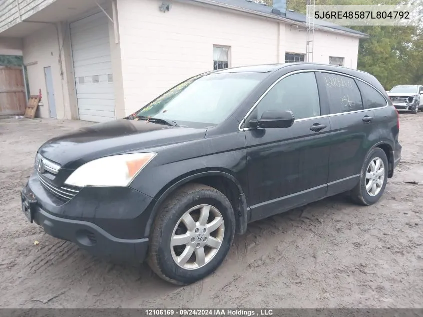 5J6RE48587L804792 2007 Honda Cr-V