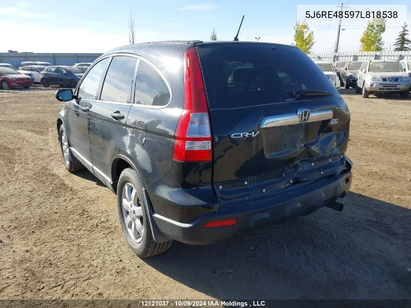 2007 Honda Cr-V VIN: 5J6RE48597L818538 Lot: 12121037