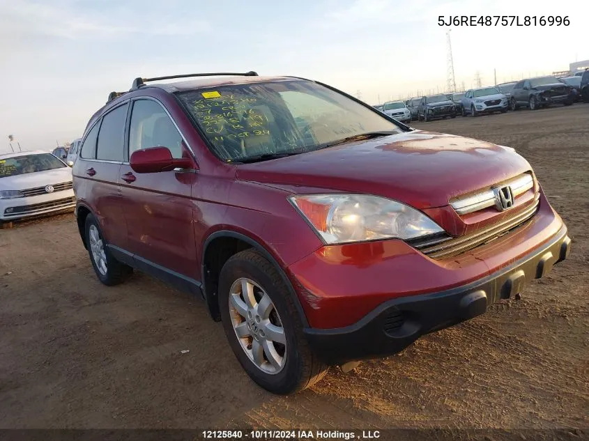 2007 Honda Cr-V VIN: 5J6RE48757L816996 Lot: 12125840