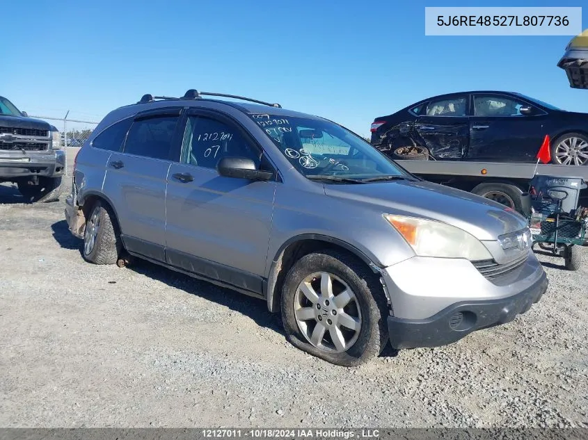 2007 Honda Cr-V VIN: 5J6RE48527L807736 Lot: 12127011