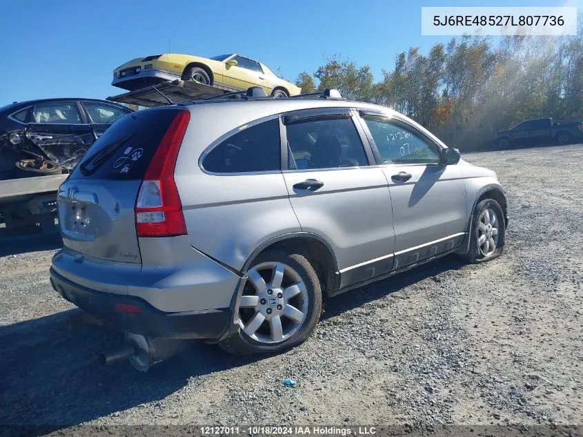 2007 Honda Cr-V VIN: 5J6RE48527L807736 Lot: 12127011