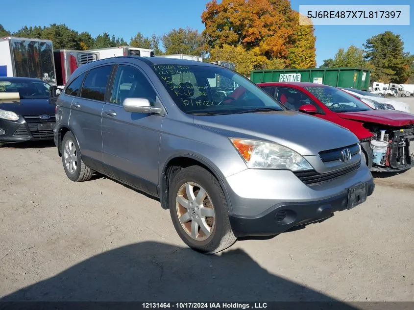 2007 Honda Cr-V VIN: 5J6RE487X7L817397 Lot: 12131464