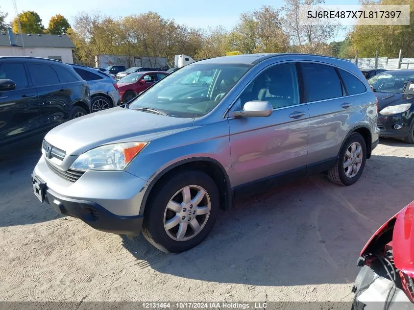 2007 Honda Cr-V VIN: 5J6RE487X7L817397 Lot: 12131464