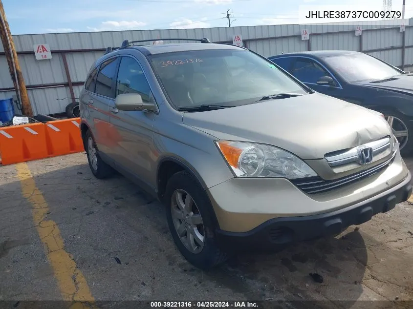 2007 Honda Cr-V Ex-L VIN: JHLRE38737C009279 Lot: 39221316