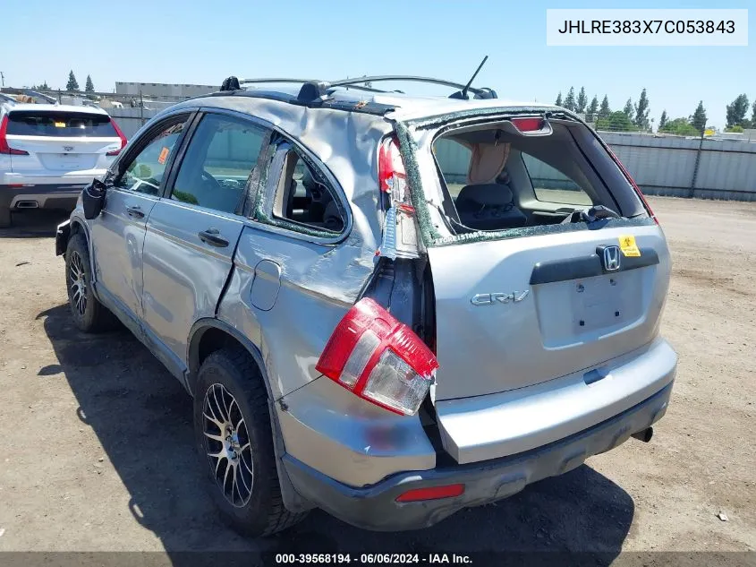 2007 Honda Cr-V Lx VIN: JHLRE383X7C053843 Lot: 39568194