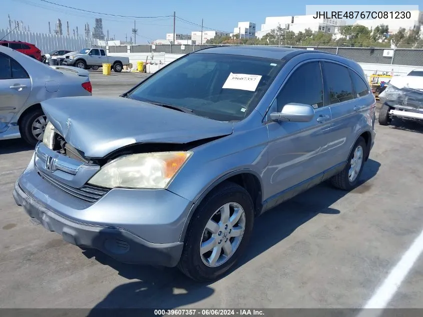 JHLRE48767C081230 2007 Honda Cr-V Ex-L