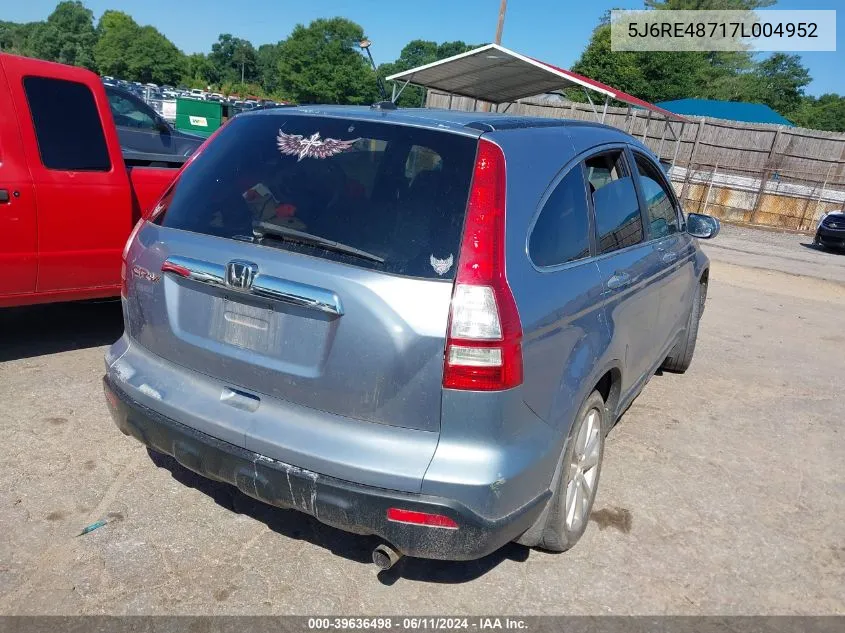 5J6RE48717L004952 2007 Honda Cr-V Ex-L