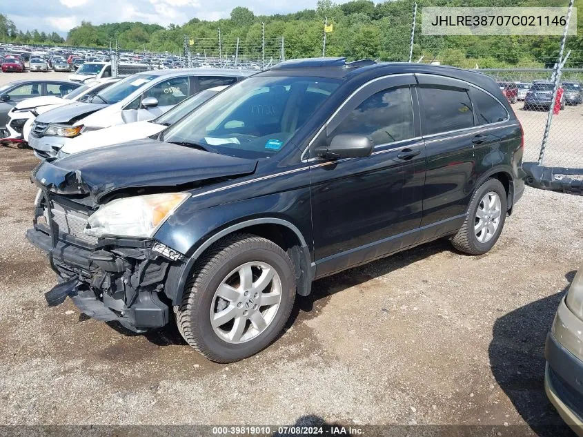 JHLRE38707C021146 2007 Honda Cr-V Ex-L