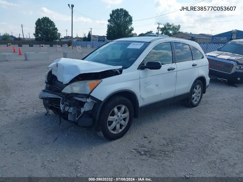 2007 Honda Cr-V Ex VIN: JHLRE38577C053607 Lot: 39820332