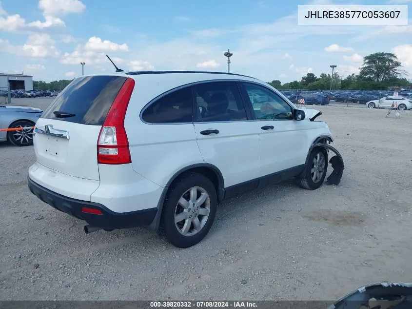 2007 Honda Cr-V Ex VIN: JHLRE38577C053607 Lot: 39820332