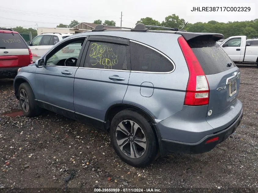 JHLRE38717C002329 2007 Honda Cr-V Ex-L