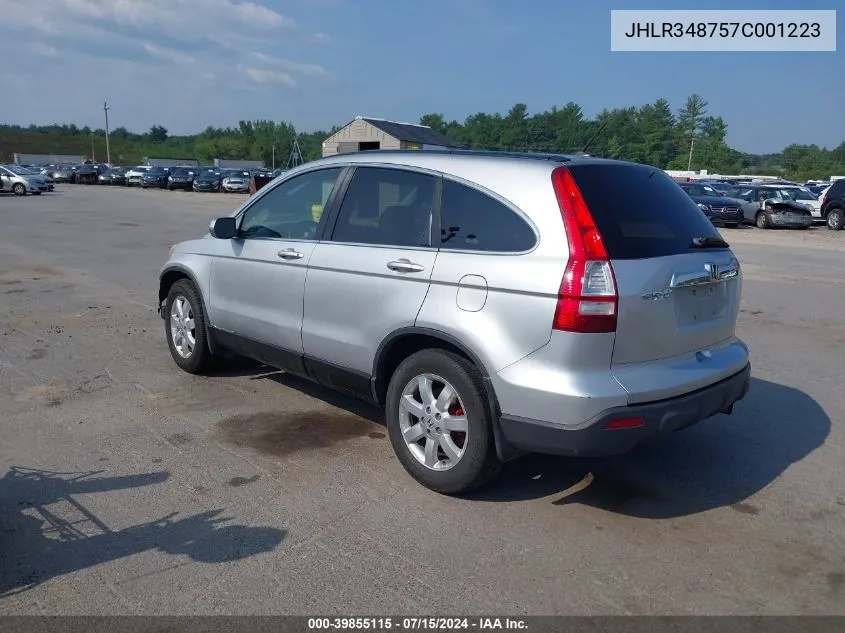 JHLR348757C001223 2007 Honda Cr-V Ex-L