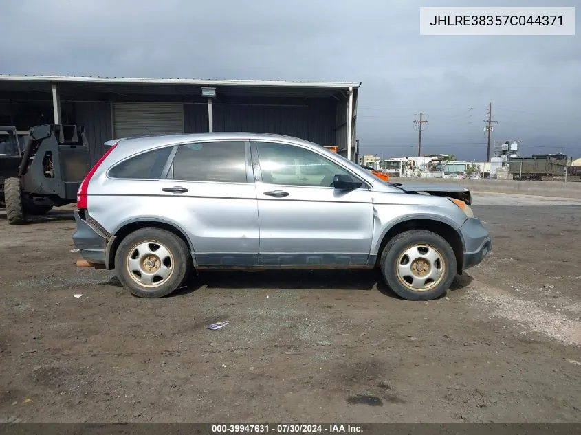 2007 Honda Cr-V Lx VIN: JHLRE38357C044371 Lot: 39947631