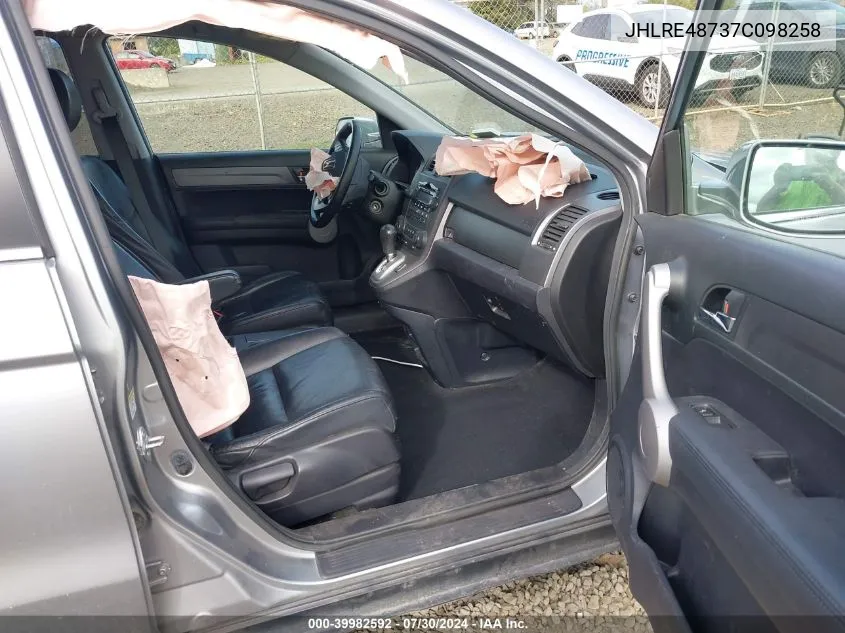 JHLRE48737C098258 2007 Honda Cr-V Ex-L