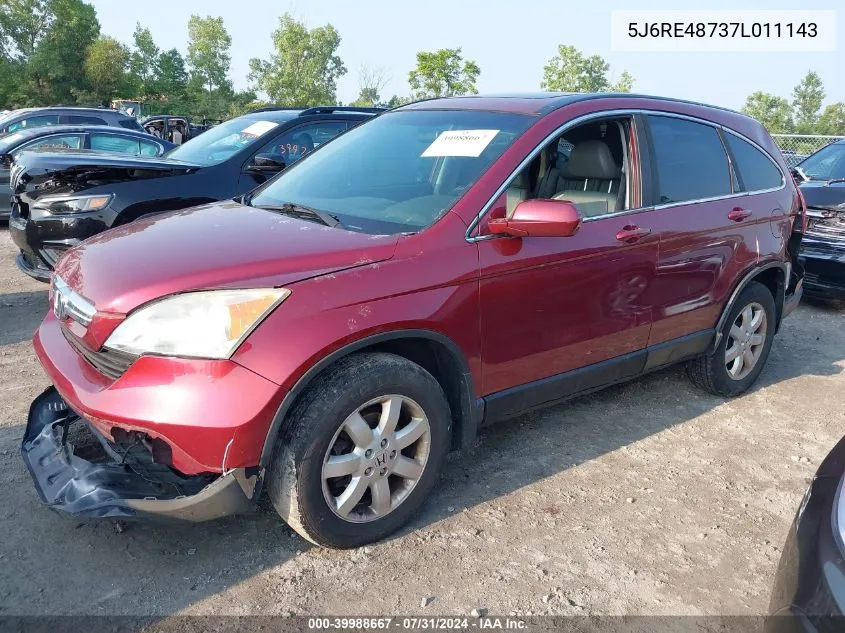 5J6RE48737L011143 2007 Honda Cr-V Ex-L