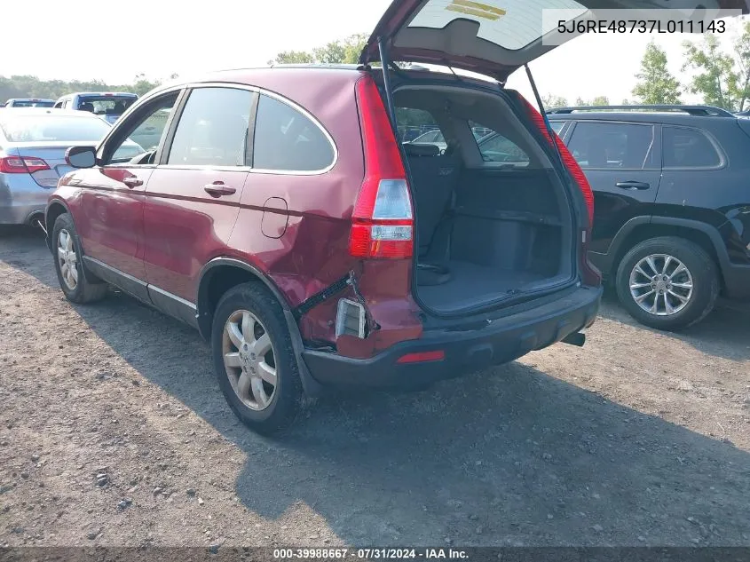 5J6RE48737L011143 2007 Honda Cr-V Ex-L