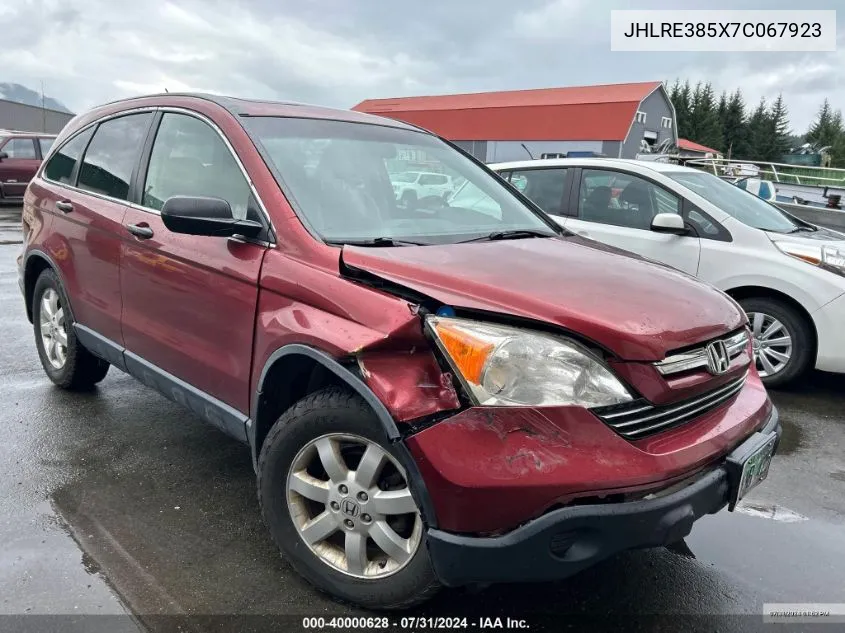 JHLRE385X7C067923 2007 Honda Cr-V Ex