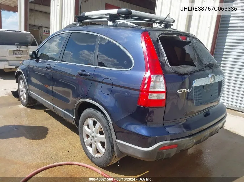 JHLRE38767C063336 2007 Honda Cr-V Ex-L