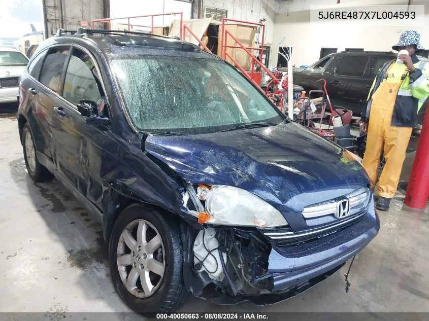 5J6RE487X7L004593 2007 Honda Cr-V Ex-L