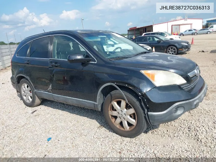 JHLRE38727C036313 2007 Honda Cr-V Ex-L