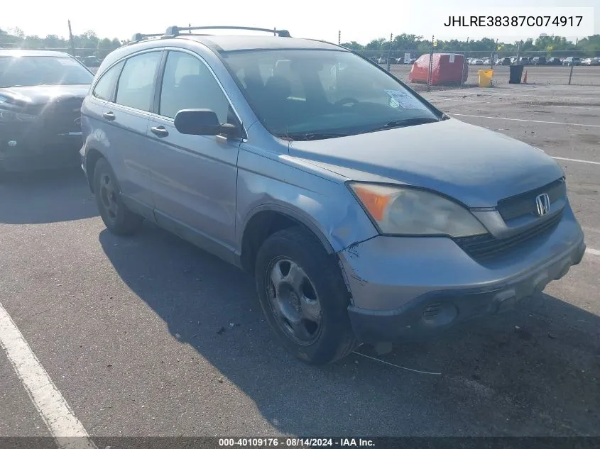 JHLRE38387C074917 2007 Honda Cr-V Lx