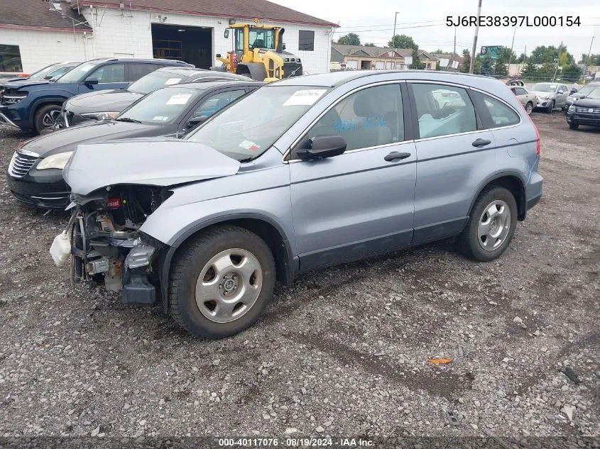 2007 Honda Cr-V Lx VIN: 5J6RE38397L000154 Lot: 40117076