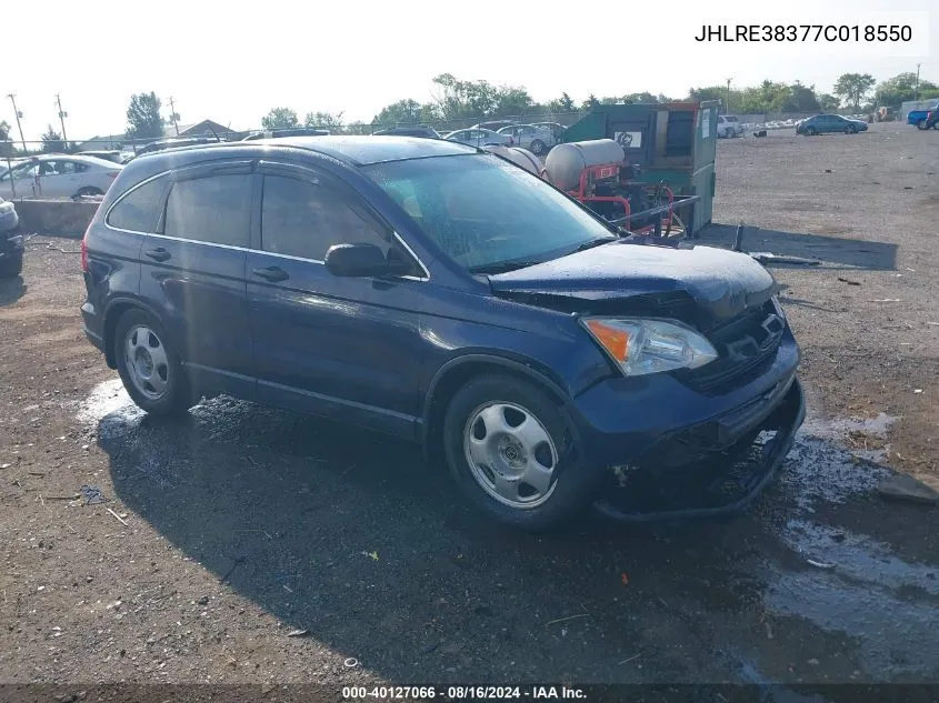 JHLRE38377C018550 2007 Honda Cr-V Lx